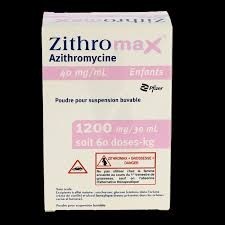 AZITHROMYCINE 40 mg / ml pdre susp. buv fl/30 ml
