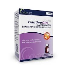 CLARITHROMYCINE POUDRE POUR SUSPENSION BUVABLE 125MG/5ML